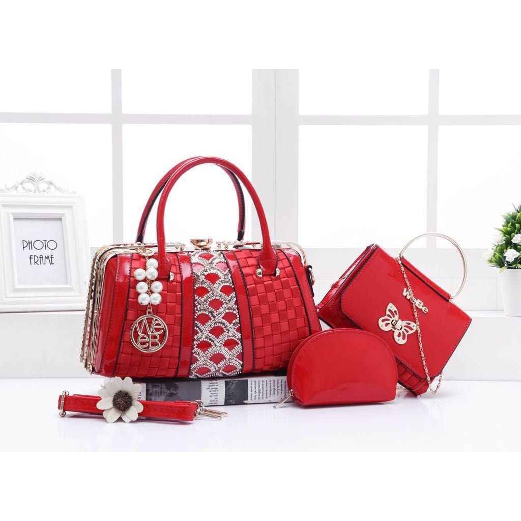 New arrival Tas wanita branded impor Batam merek Webe Behel Sulam kode S719 promo