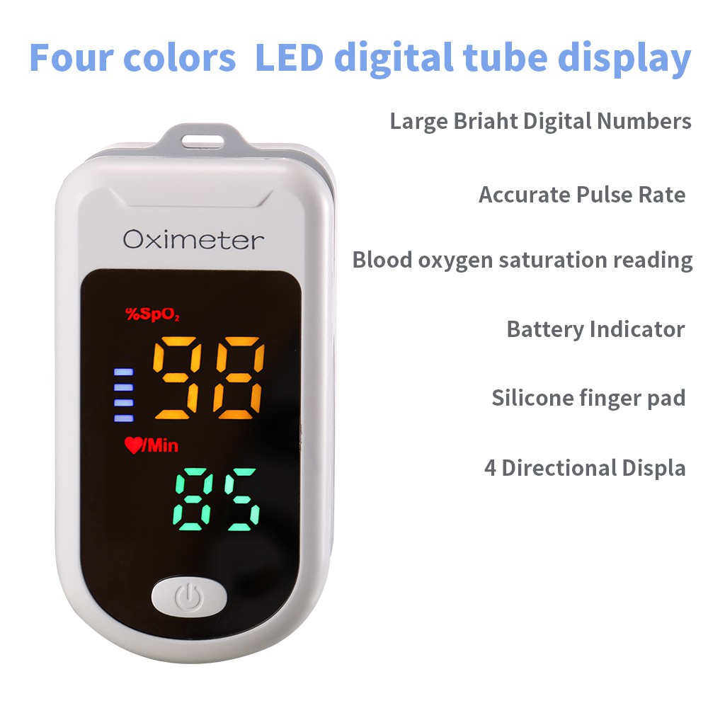 Fingertip Pulse Oximeter Oximetry Sp02  LED AB-88  ALAT UKUR KADAR OKSIGEN DARAH DAN DETAK JANTUNG