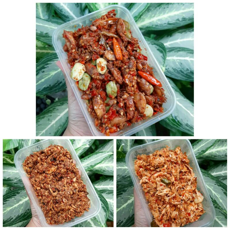 

Paket III/Cakalang Rabe Rica/Ayam Rabe Rica/Baby Cumi Rica