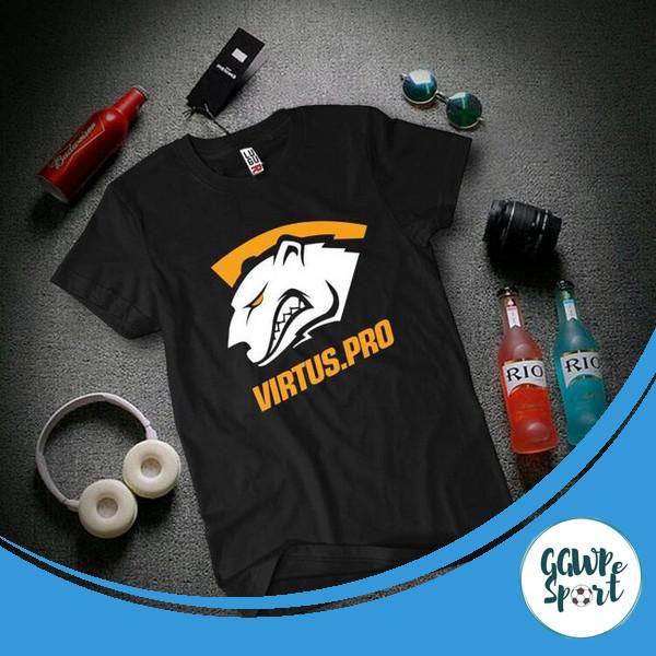 Kaos Distro Game Premium Virtus Pro Kaos Gaming Dota 2 Kekinian Katun Combed 30S Kualitas Terbaik