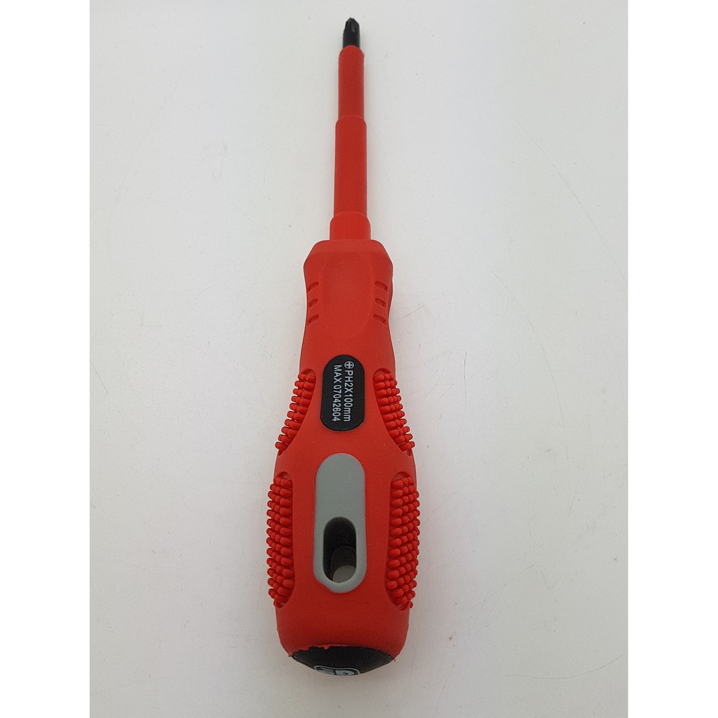 Obeng Listrik 8 &quot; MAXPOWER +PH2x100mm Isolator 1000v Screwdriver