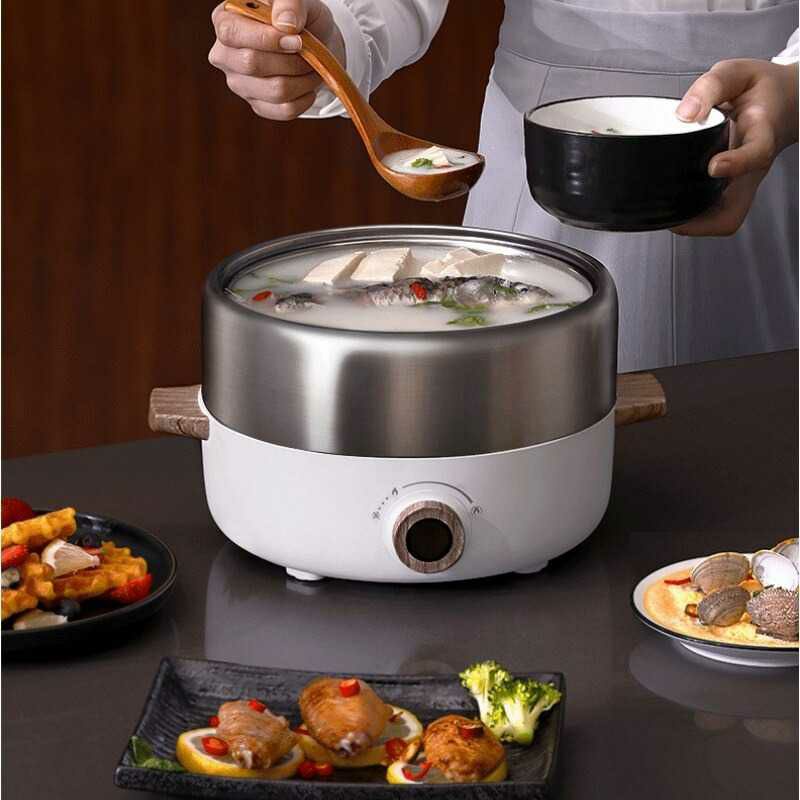 Ankale Panci Listrik Hot Pot Electric Cooker Non-stick 3L