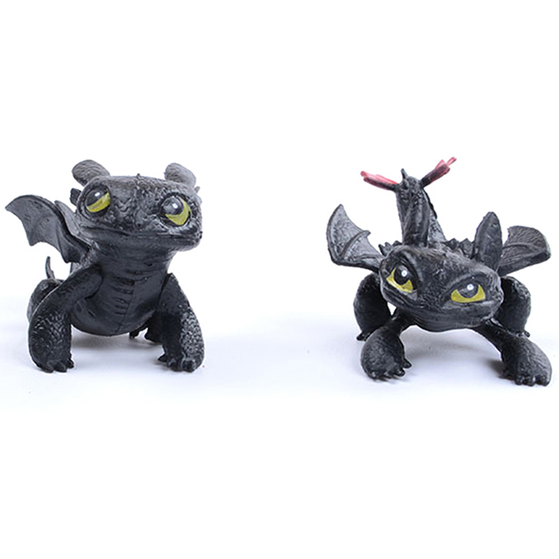 BrightID No Toothless Night Fury Dragon Family Animation Toys Doll Model Ornaments