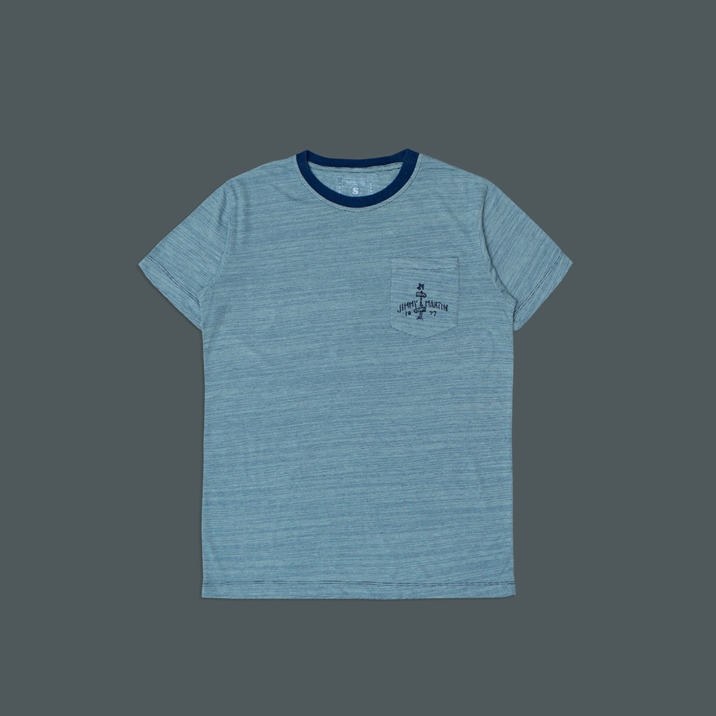 

Jimmy and Martin - Pocket T-Shirt Overdyed Navy - 1021-1