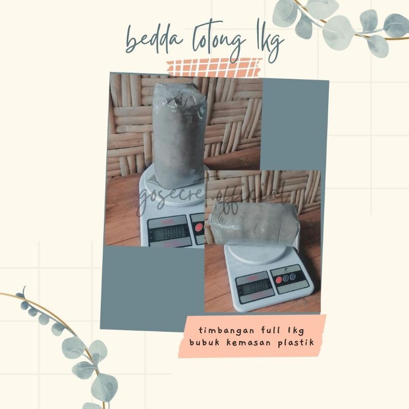 Lulur Bedda lotong 1kg bubuk/kering