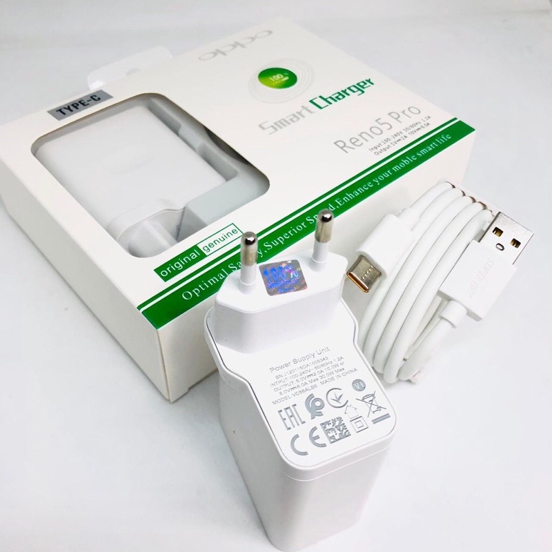 Travel Charger Original OPPO Reno 5 pro Type C