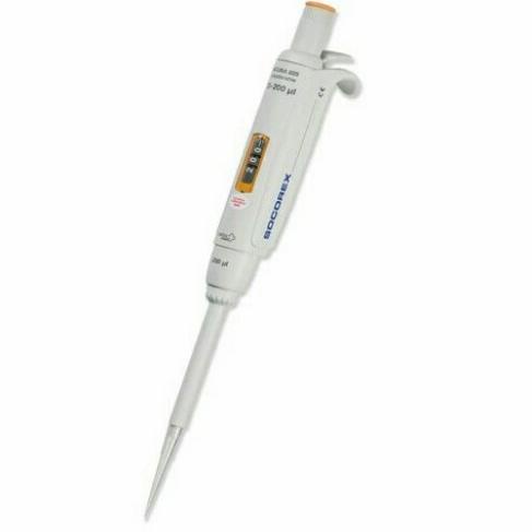 Socorex Acura 825 Adjustable Volume Micropipette Cap. 5 - 50 l