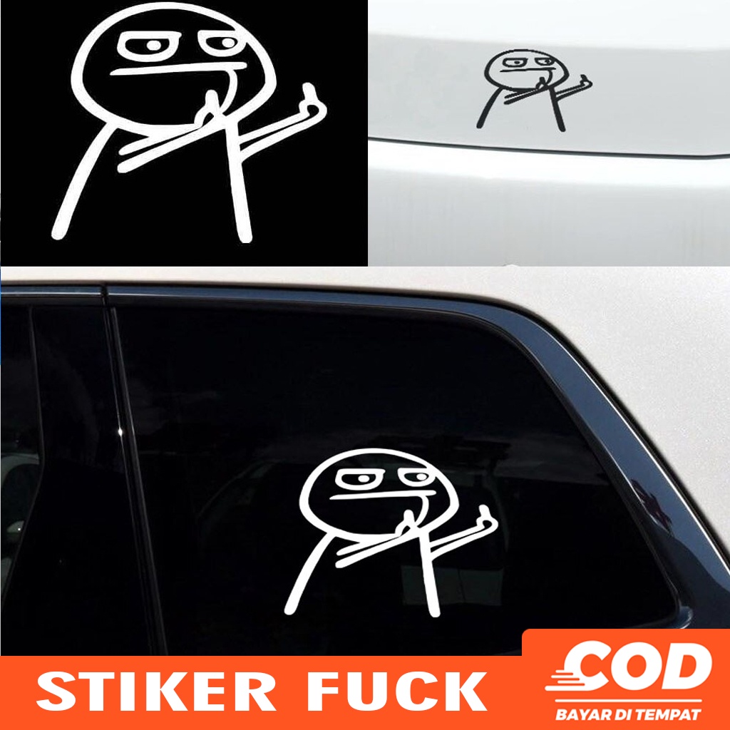 

Stiker Bahan Glossy Stiker motif FCK - Stiker MOBIL & MOTOR - Stiker anti air Berbahan kualitas terbaik - Skotlet Pro Lite