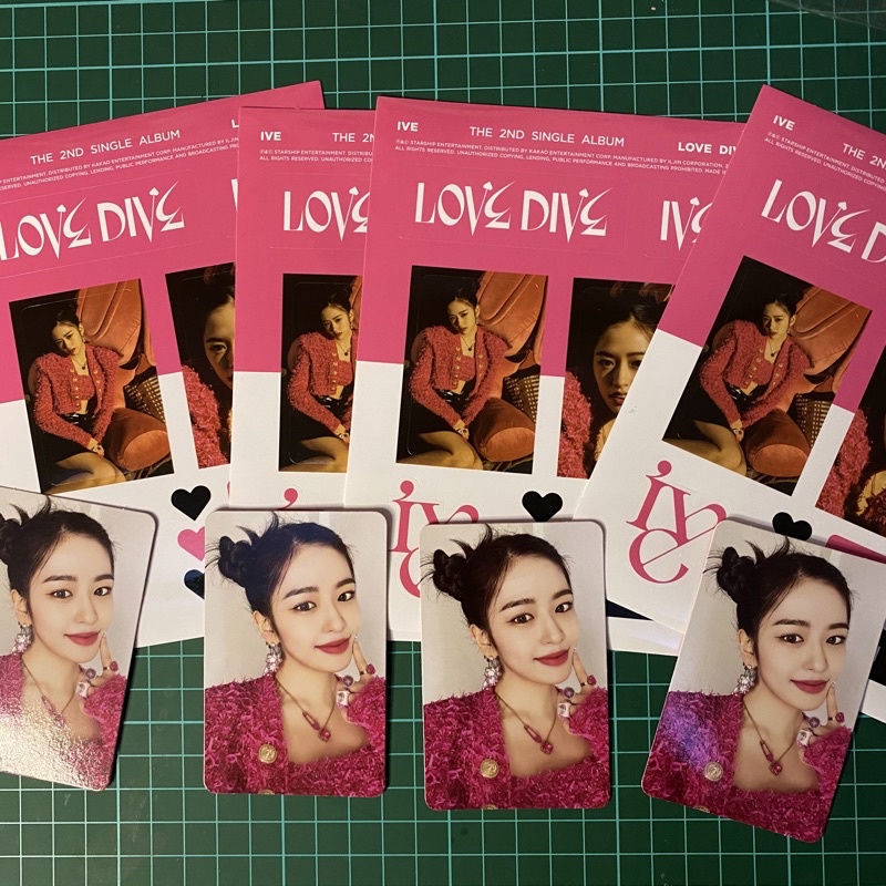 pc yujin & yujin sticker lovedive ive