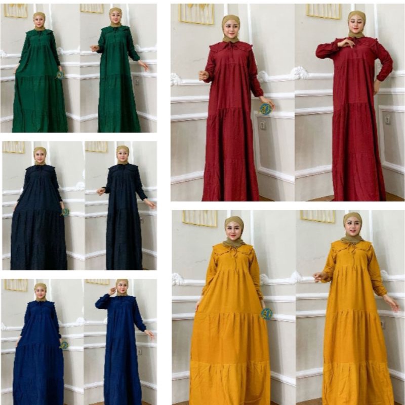 Midi dress // Gamis susun // Dress susun //