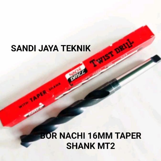 Mata Bor Besi NACHI Drill bor nachi 16MM Taper shank MT2 HSS