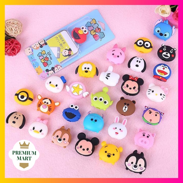 READY STOCK JKT| Cable Bite/Pelindung Kabel/Cable Saver/Cable Protector- Tsum Tsum