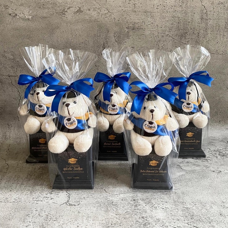 PIALA BONEKA | TROPHY WISUDA | HADIAH WISUDA | Boneka wisuda murah | boneka teddy wisuda | Boneka Wi