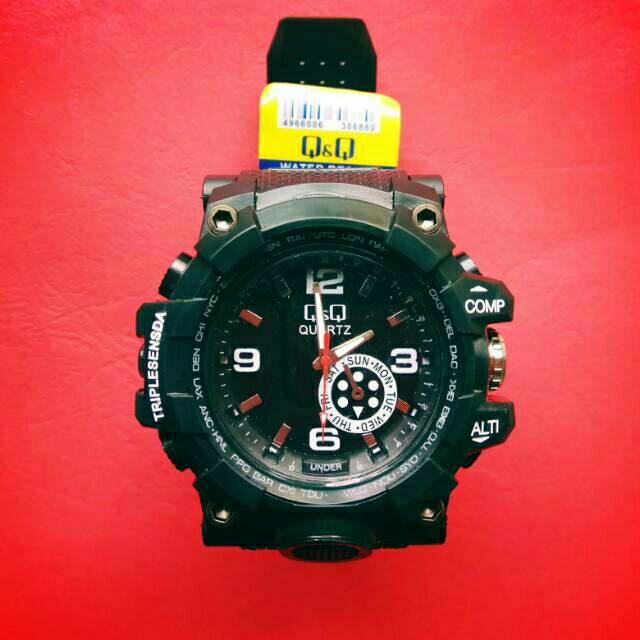 Jam tangan Q&amp;Q pria sport anti air