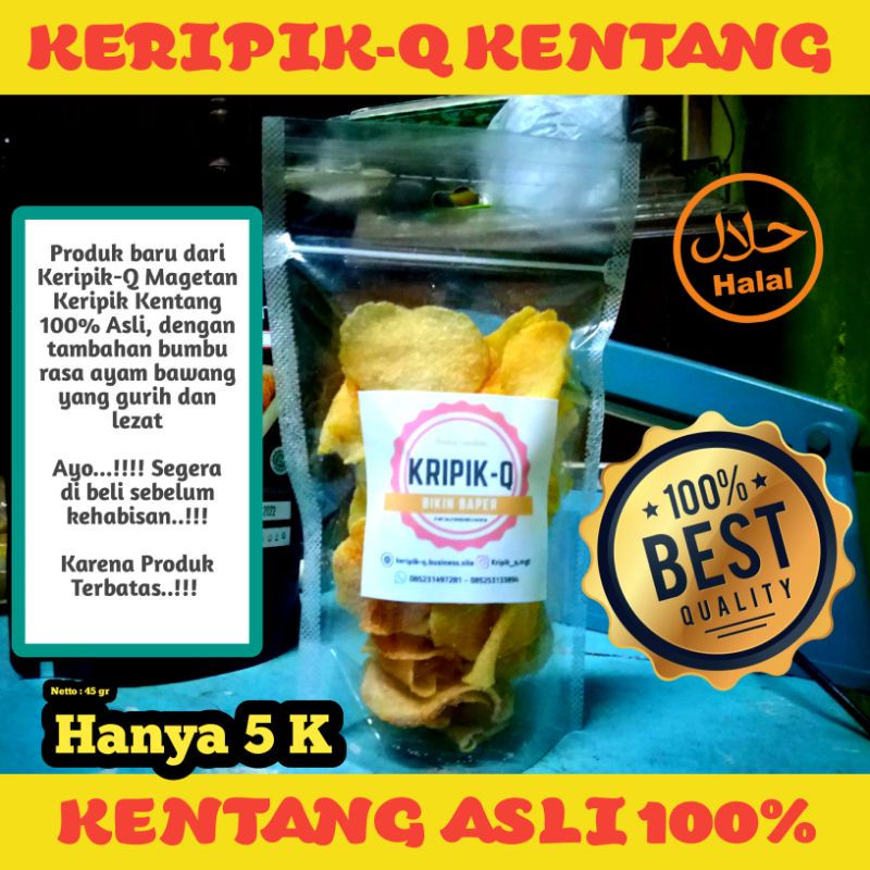 

Keripik Kentang Keripik-Q 45gr