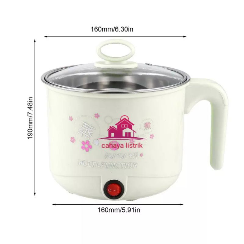 anci Listrik Serbaguna /Mini Rice Pot Portabel Multifungsi 1.8 L