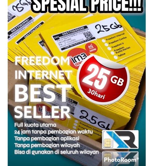 Best Seller.. KARTU PERDANA KUOTA 25Gb INDOSAT IM3