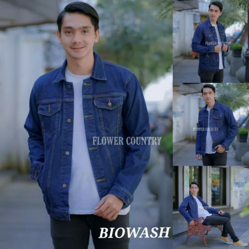 JAKET JEANS PRIA DISTRO ORIGINAL LEVI POLOS KEREN TERBARU