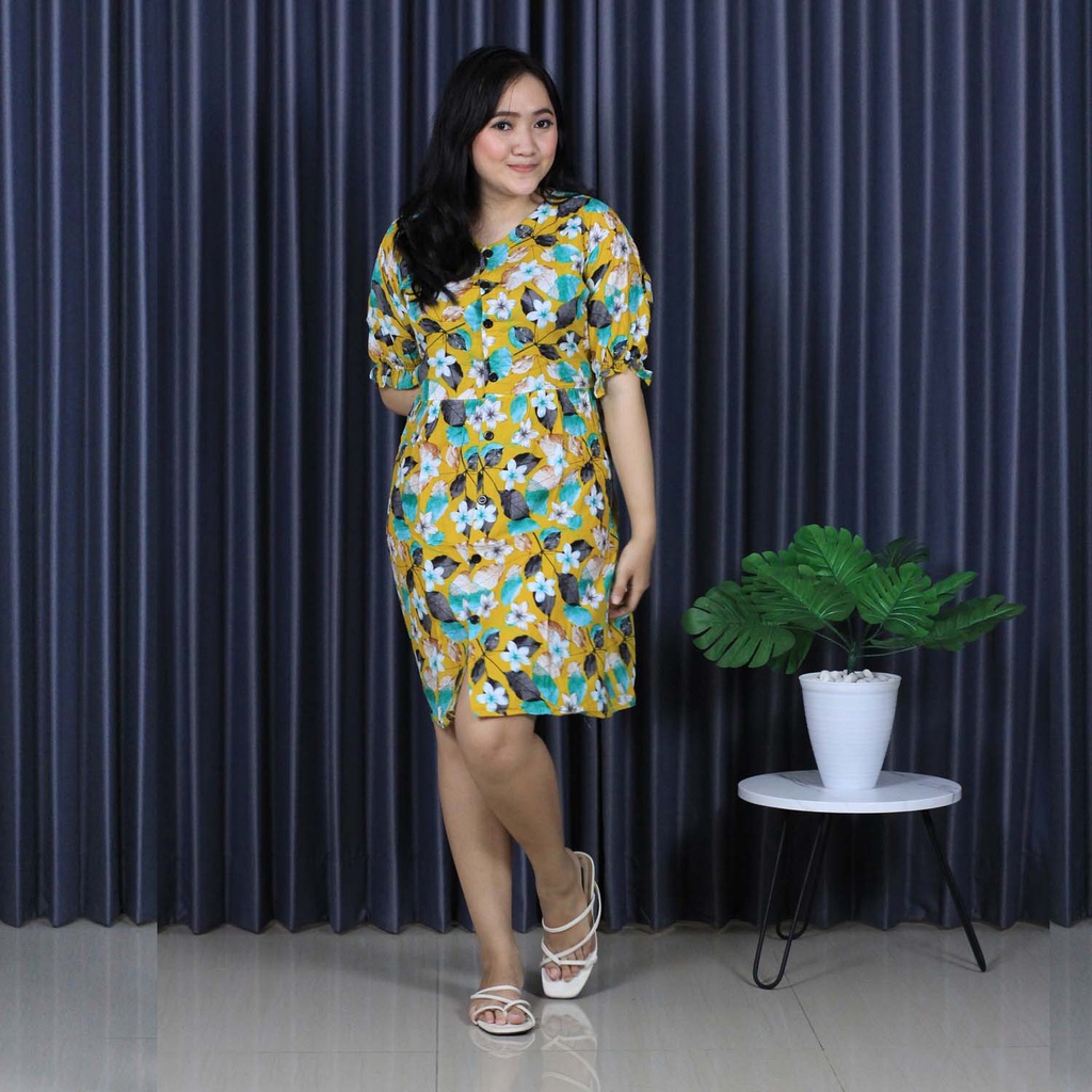 DRES AMELIA KANCING BALI (pilih motif)