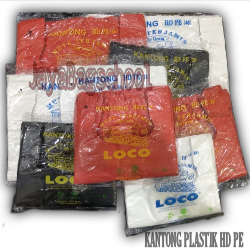 KANTONG PLASTIK HD PE LOCO TEBAL / PLASTIK LOCO TENTENGAN / GROSIR PLASTIK HD PE / LOCO JUMBO