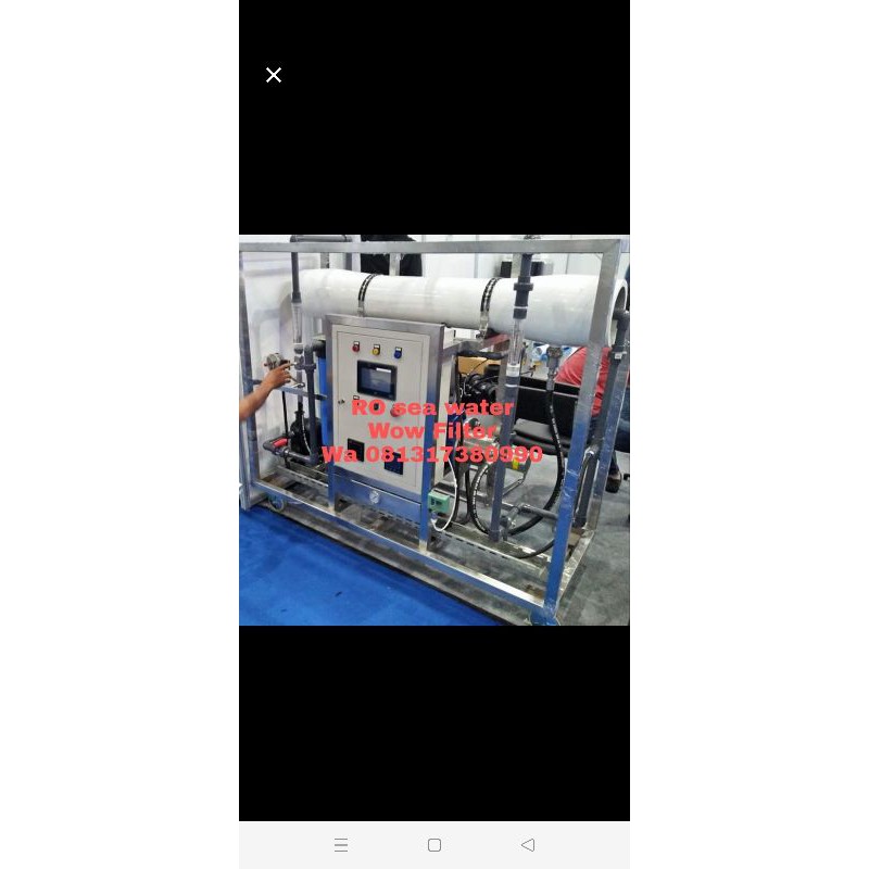 mesin sw ro sea water reverse osmosis custom