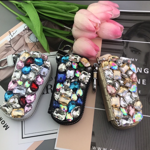 Dompet kunci mobil gantuan kunci mobil kunci motor  DOMPET BLING MAHKOTA CANEL// Gantungan Dompet Kunci Mobil blink bling