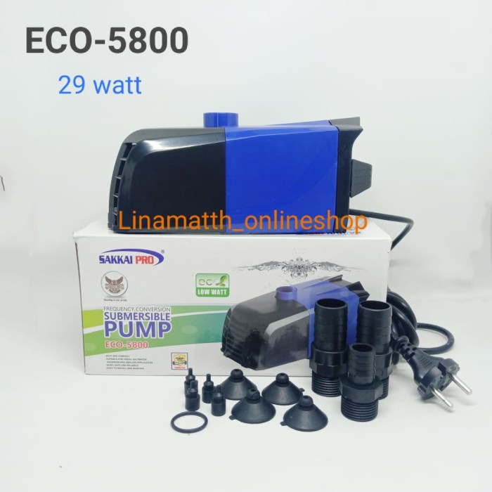 PROMO TERMURAH Submersible Pump ECO-5800 Sakkai Pro / Pompa Aquarium / Kolam AR242