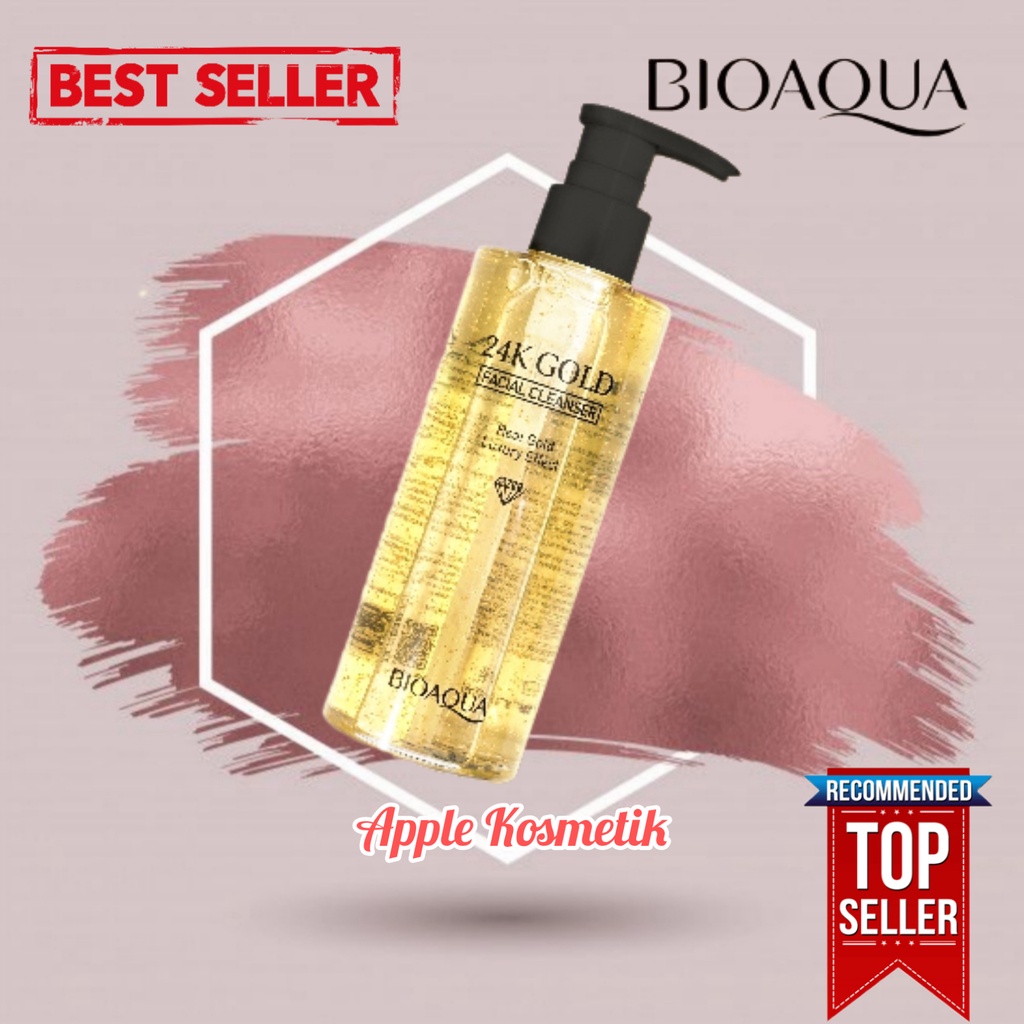 BIOAQUA 24K Gold Facial Cleanser 200ml BPOM NEW !!