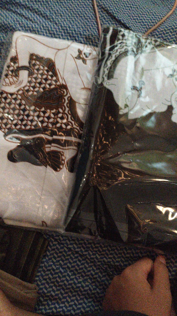 Kemeja Batik Solo Lengan Panjang Eksklusif Bahan Katun Sanforis Semar Putih Lapis Furing Ori Alethea