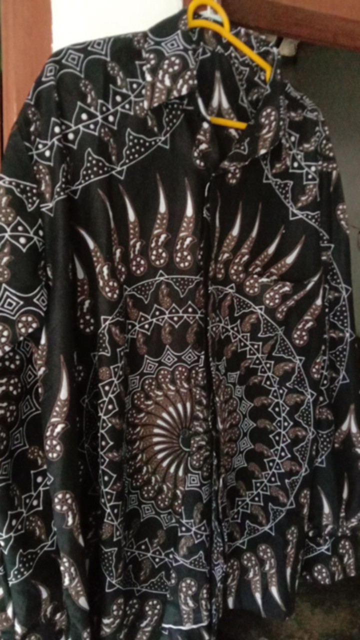 Size M L Xl Xxl Xxxl Bswart Batik Hrb026 Kenongo Kemeja Batik Lengan Panjang