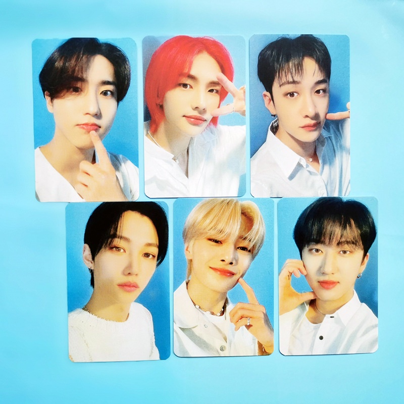 8pcs / Set Kartu Pos Desain Kpop Stray Kids Nacific Ukuran Kecil