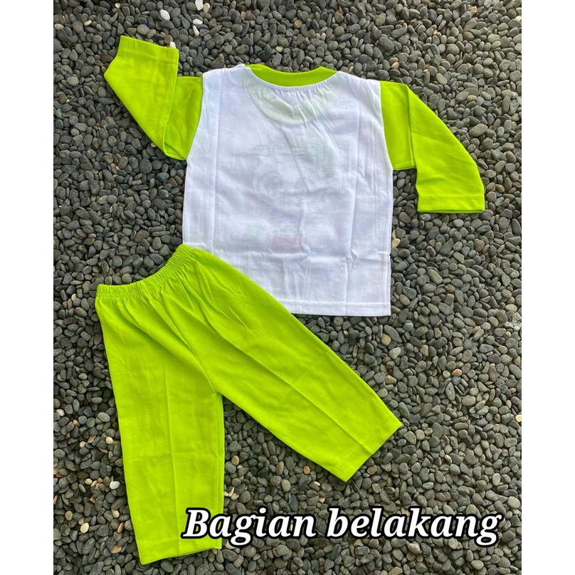 Setelan Baju Bayi Anak Laki-Laki Lengan Panjang Usia 3-18 Bulan Motif Koala