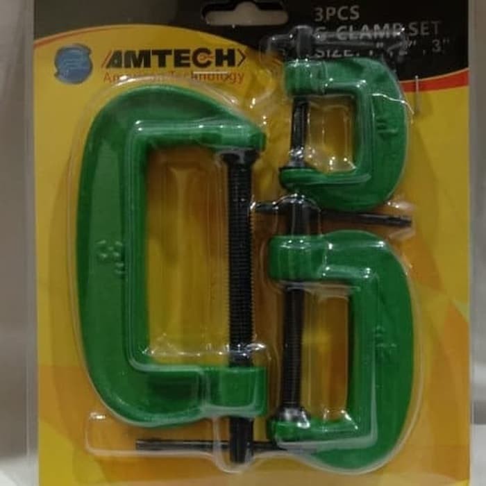Catok C Set Mini Clamp 1-2-3 Inch Besi Penjepit Holder DIY