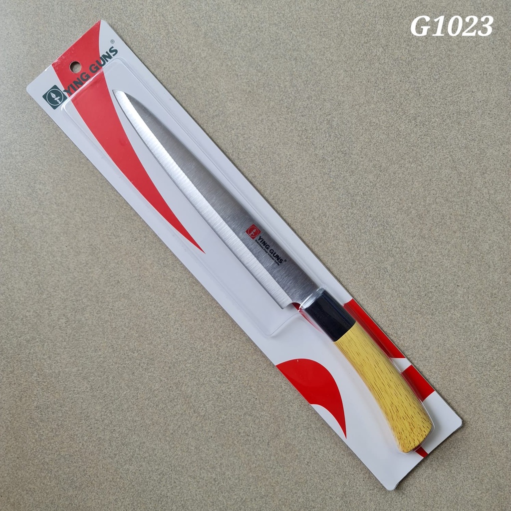 Pisau YING GUNS ORIGINAL 8 INC Lancip Motif Kayu G1023