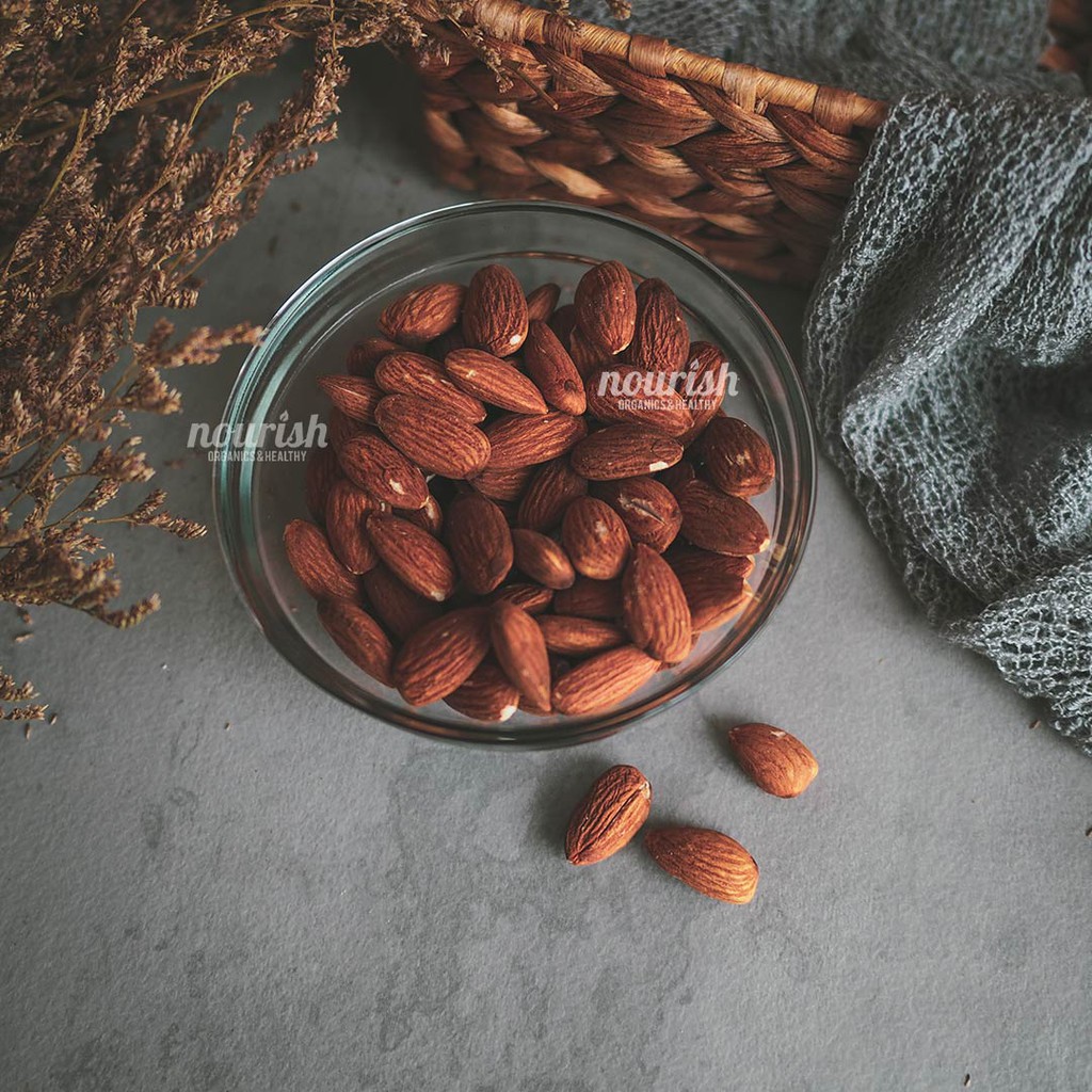 Almond Panggang Original (Roasted Almond Plain) 500gr