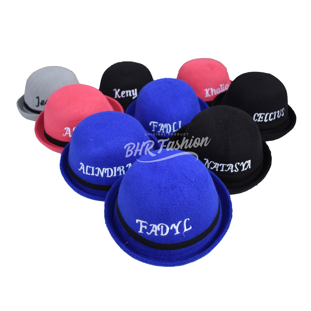 Topi Caplin Anak 2-6 Tahun Free Bordir Nama