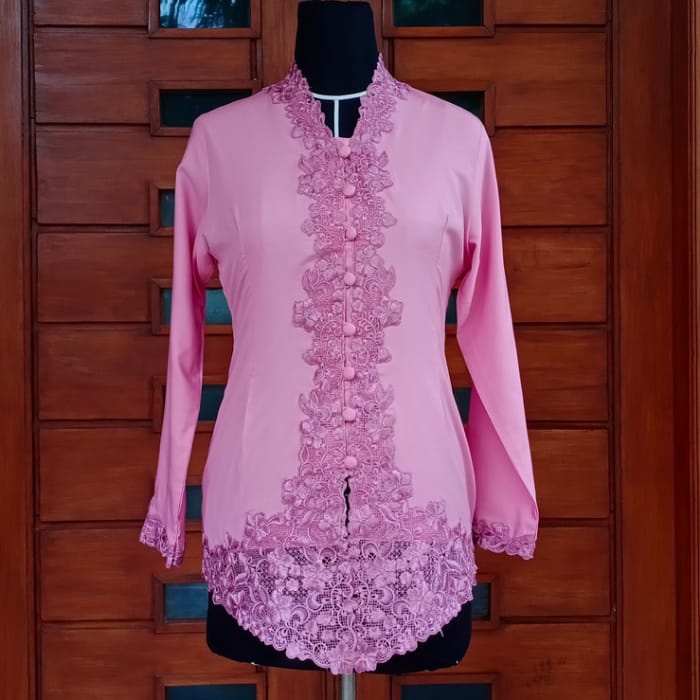 KEBAYA MODERN KATUN TANGN PANJANG KEBAYA ENCIM BORDIR WARNA-6
