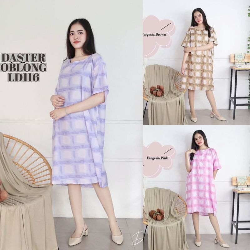 Baju Tidur Piyama Dewasa Daster Oblong Bahan Rayon Adem