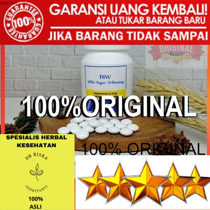 OBAT 100% ORIGINAL PIL PEMUTIH KULIT WAJAH TUBUH BADAN PRIA WANITA PERMANEN TTSW