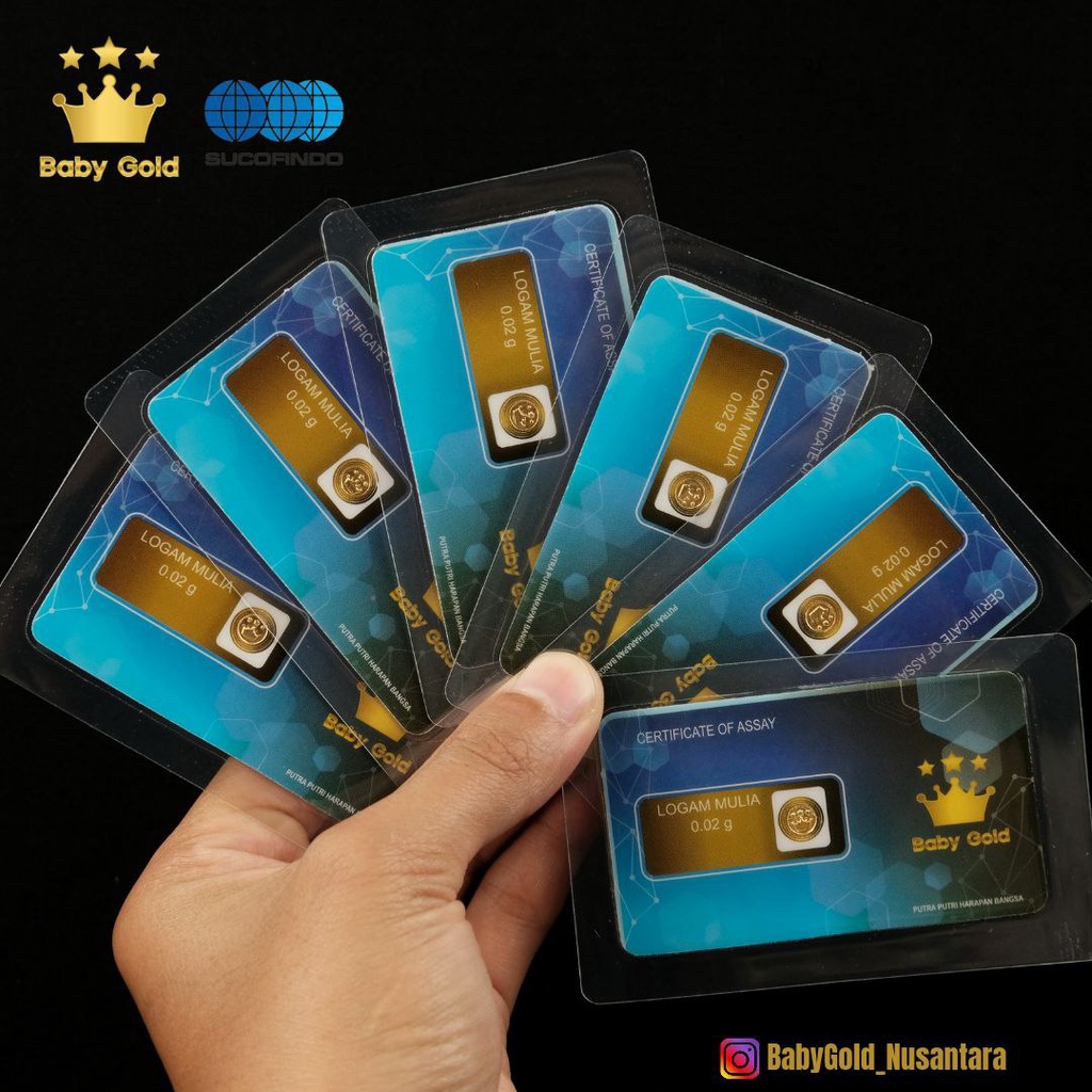 LOGAM MULIA Emas mini batangan 0.001 gram 24 karat minigram gold asli 0.002 gram 0.005 gram 0.01  Distributor Bandung-KOSONG5
