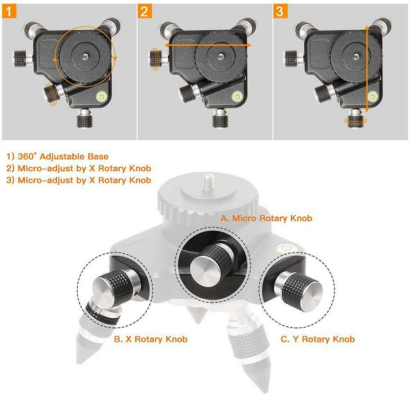 (Ele) Adapter Laser Level 12 Baris 360 ° 3d Warna Putih