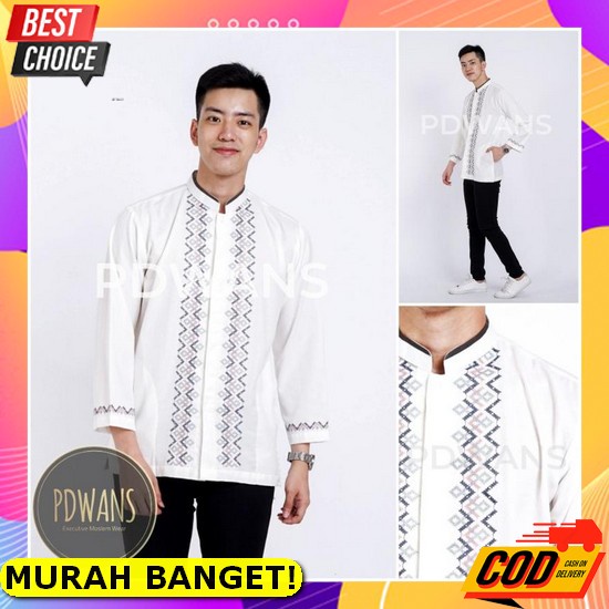 Terbaru Koko Kurta Motif Ff ,Lengan Panjang Motif Ff Masakini 2022 Baju Koko Muslim Lengan Panjang P