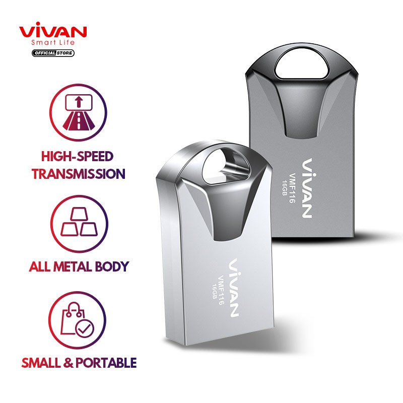 Flashdisk 16GB 32GB VMF116/VMF132 Garansi 1 Tahun - VIVAN