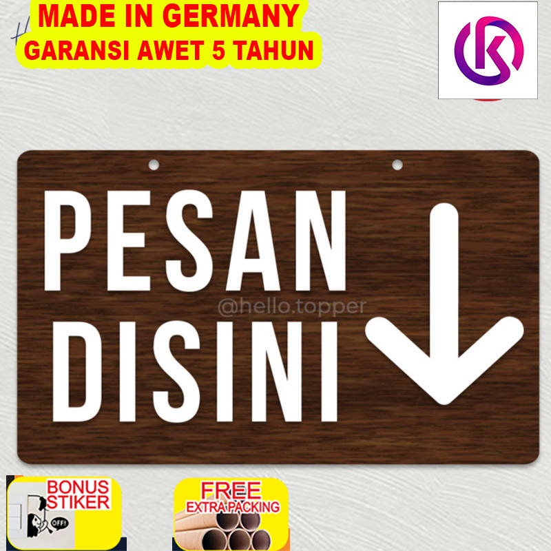 

Promo Pesan Disini Sign Unik Kayu| Signage Kayu Resto | Papan Kayu