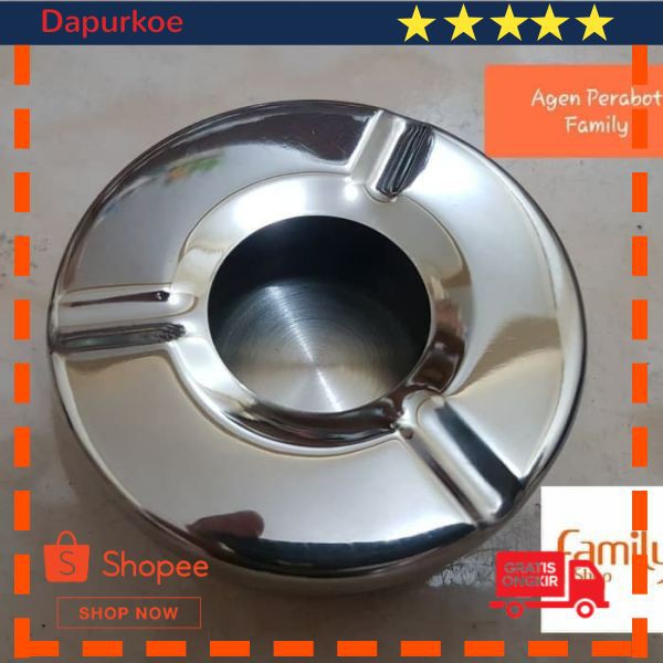 Promo WADAH / TEMPAT ASBAK ROKOK STAINLESS STEEL Keren