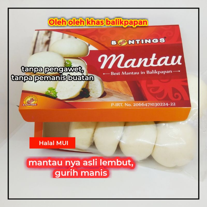 

Makanan Roti Oleh oleh Balikpapan Kalimantan BONTINGS Mantau Polos Fresh From The Oven - isi 8 pcs