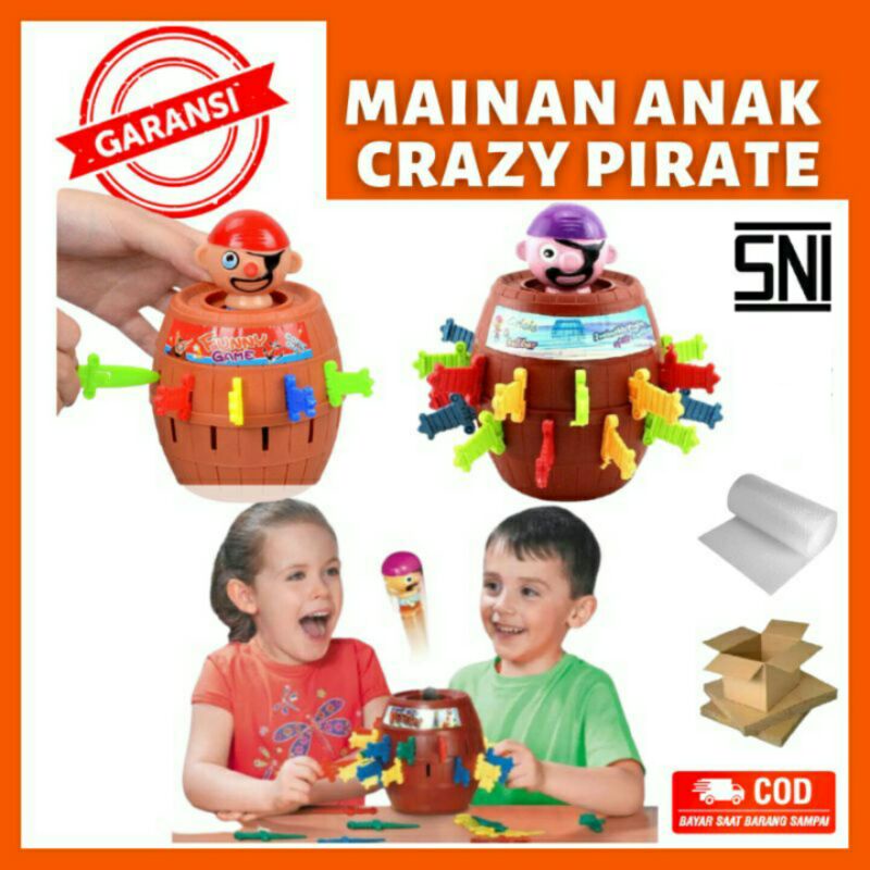 ( BISA COD ) Mainan Anak Jumping Pirates 5858 - Funny games - Pirates Barrel