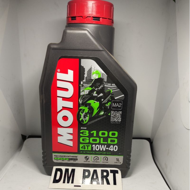 OLI MOTUL 4T 4STROKE MOTOR OIL 3100 GOLD MA2 10W40 10 W 40 TECHNOSYNTHESE 1 L liter CBR150 CB150R VE