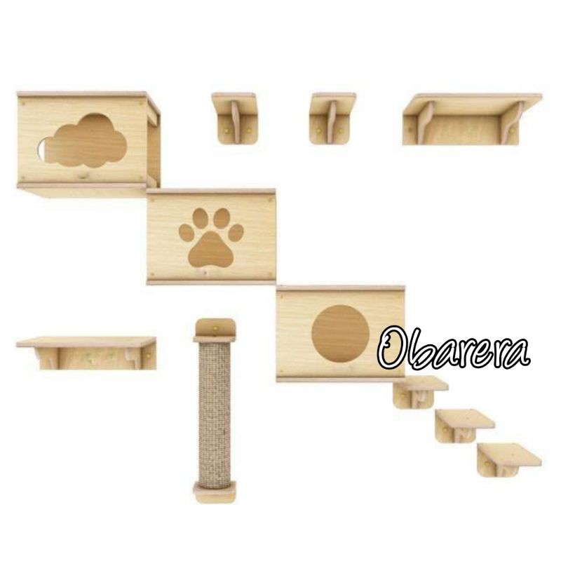 Playground , Rumah Kucing dinding Set