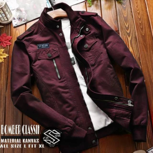 Jaket Bomber Clasik Pria - Jaket pria Terbaru 2020 - Jaket kanvas pria Original